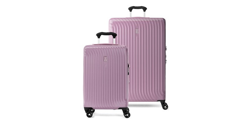 Pink luggage set