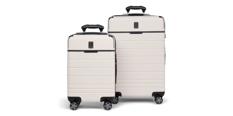 White luggage set